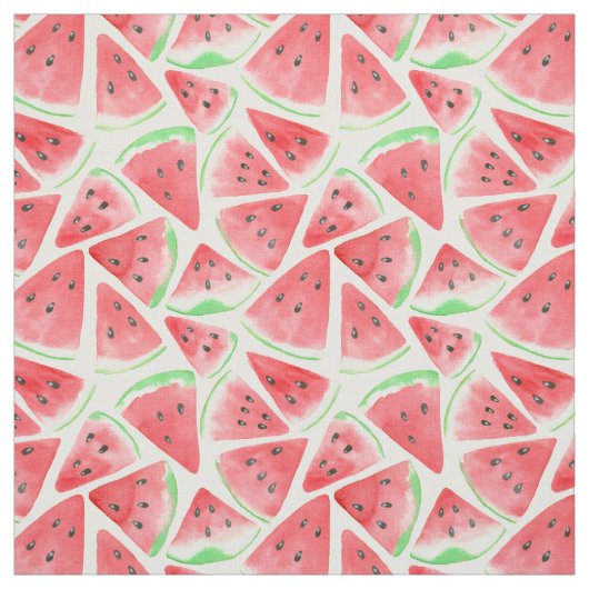 Tissu Motif de tranches de pastèque (Échantillon)
