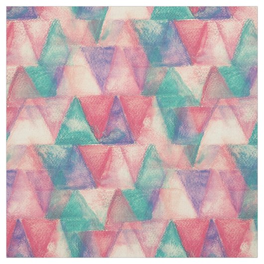 Tissu Motif de triangle d'aquarelle + vos idées (Échantillon)
