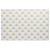 Tissu Motif de triangle Geo blanc beige (Yard)