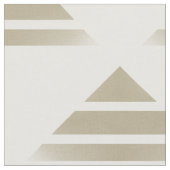 Tissu Motif de triangle Geo blanc beige (Fermer)