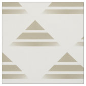 Tissu Motif de triangle Geo blanc beige (Échantillon)