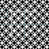 Tissu Motif de triangles Carrés noir blanc (Carreau)