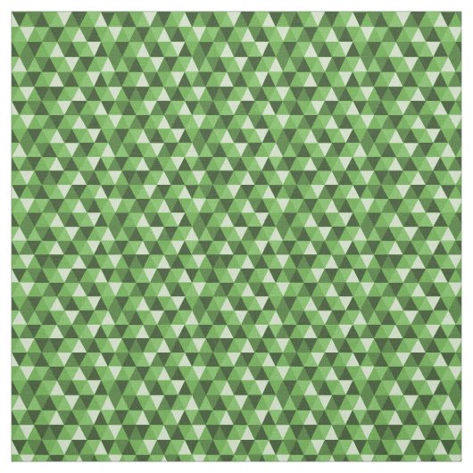 Tissu Motif de triangles géométriques verts (Échantillon)