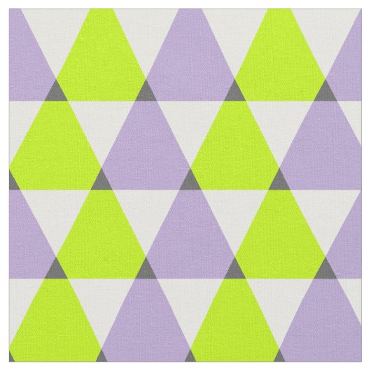 Tissu Motif de triangles vert géométrique moderne violet (Fermer)