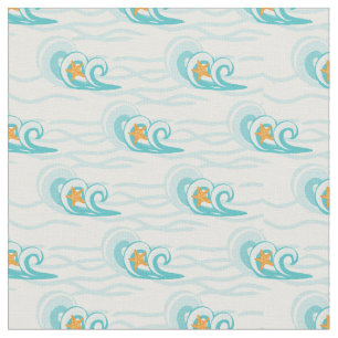 Tissu Motif de vagues mou
