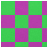 Tissu Motif de vérification À damiers vert pourpre (Fermer)