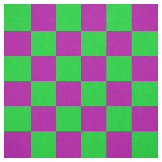 Tissu Motif de vérification À damiers vert pourpre (Échantillon)