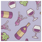 Tissu Motif de vin rouge (Fermer)