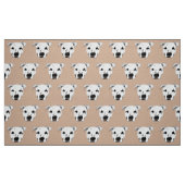 Tissu Motif de visage de chien (Fat Quarter)