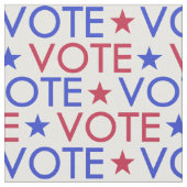 Tissu Motif de vote Red White Blue Star (Fermer)
