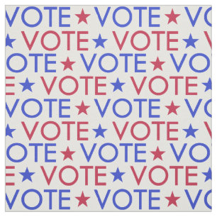 Tissu Motif de vote Red White Blue Star