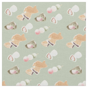 Tissu Motif de Wagashi japonais