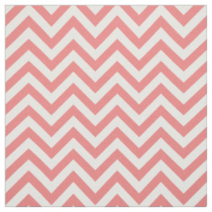 Tissu Motif de zigzag de corail léger d'atterrisseur
