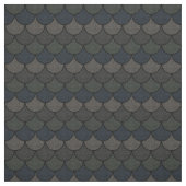 Tissu Motif d'écaille de dragon festonnée foncée (Échantillon)