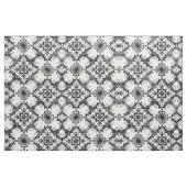 Tissu Motif décoratif noir et blanc de damassé (Fat Quarter)