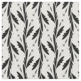 Tissu Motif décoratif Vignes Noires