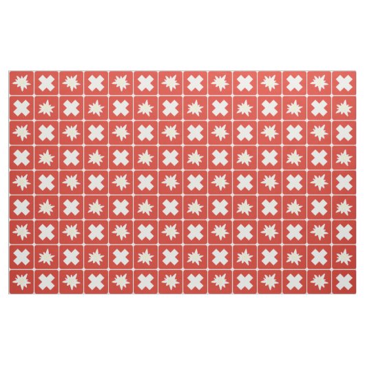 Tissu Motif d'edelweiss de la Suisse (Fat Quarter)