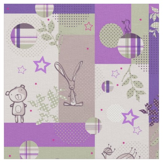 Tissu Motif d'édredon de bébé (Fermer)