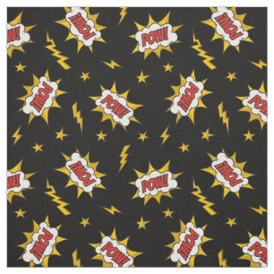 Tissu Motif d'effet sonore de bande dessinée
