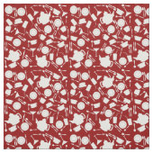 Tissu Motif d'éléments de cuisine (Échantillon)