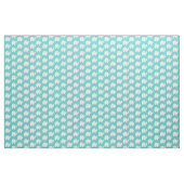 Tissu Motif d'éléphant blanc Aqua (Yard)