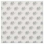 Tissu Motif d'éléphant de bébé gris mou (Échantillon)