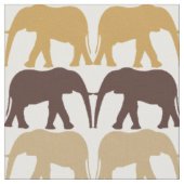 Tissu Motif d'éléphants cool (Fermer)