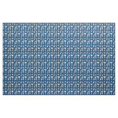 Tissu Motif dentaire - Bleu foncé (Yard)