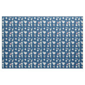 Tissu Motif dentaire - Bleu foncé (Fat Quarter)