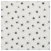 Tissu Motif déplaisant Black and White Spider (Échantillon)