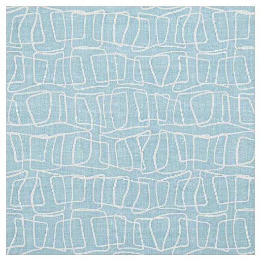 Tissu Motif des Carrés du Blue Modern Round Light Pastel (Échantillon)