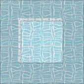 Tissu Motif des Carrés du Blue Modern Round Light Pastel (Carreau)