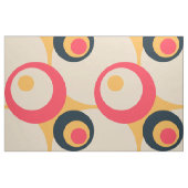 Tissu Motif des cercles géométriques rétro modernes (Fat Quarter)