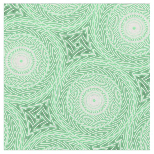 Tissu Motif des cercles verts de printemps (Fermer)