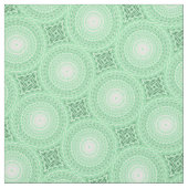 Tissu Motif des cercles verts de printemps (Échantillon)