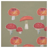Tissu Motif des champignons (Échantillon)