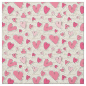 Tissu Motif des coeurs (Échantillon)