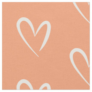 Tissu Motif des Coeurs blancs modernes, Arrière - plan P