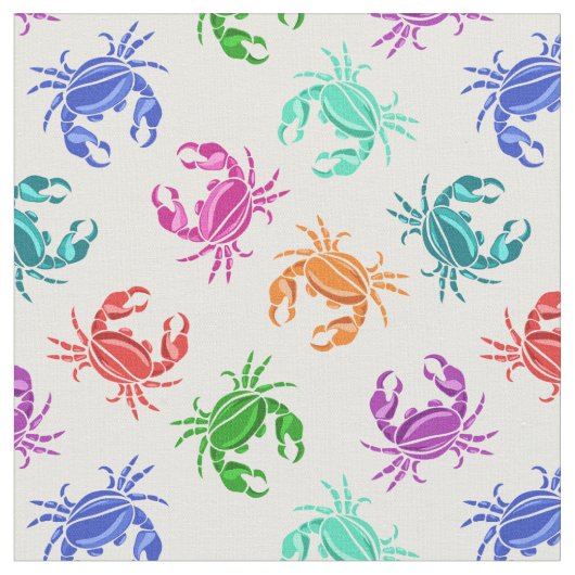 Tissu Motif des crabes (Fermer)