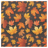 Tissu Motif des feuilles automnales (Fermer)