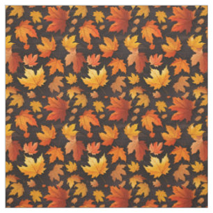 Tissu Motif des feuilles automnales