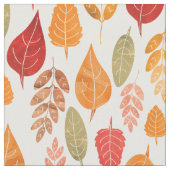 Tissu Motif des feuilles d'automne peintes (Fermer)