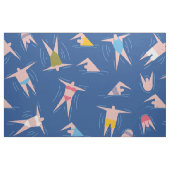 Tissu Motif des gens de natation (Fat Quarter)