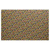 Tissu Motif des icônes de restauration rapide couleur (Yard)