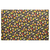 Tissu Motif des icônes de restauration rapide couleur (Fat Quarter)