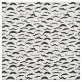 Tissu Motif des moustaches noires mixtes (Échantillon)