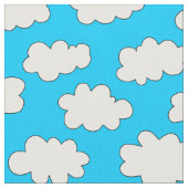 Tissu Motif des nuages fluffés (Fermer)