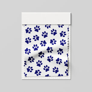 Tissu Motif Des Paws, Paws Chiens, Paws Bleus Marine