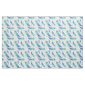 Tissu Motif des plumes de roche d'aquarelle (Fat Quarter)