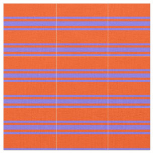 Tissu Motif des rayures bleues rouges et moyennes ardoi